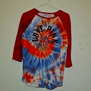 PINK by Victoria Secret Tie-dyed Top